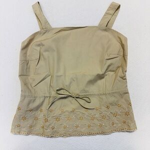 Willi Smith Beige Floral Camisole